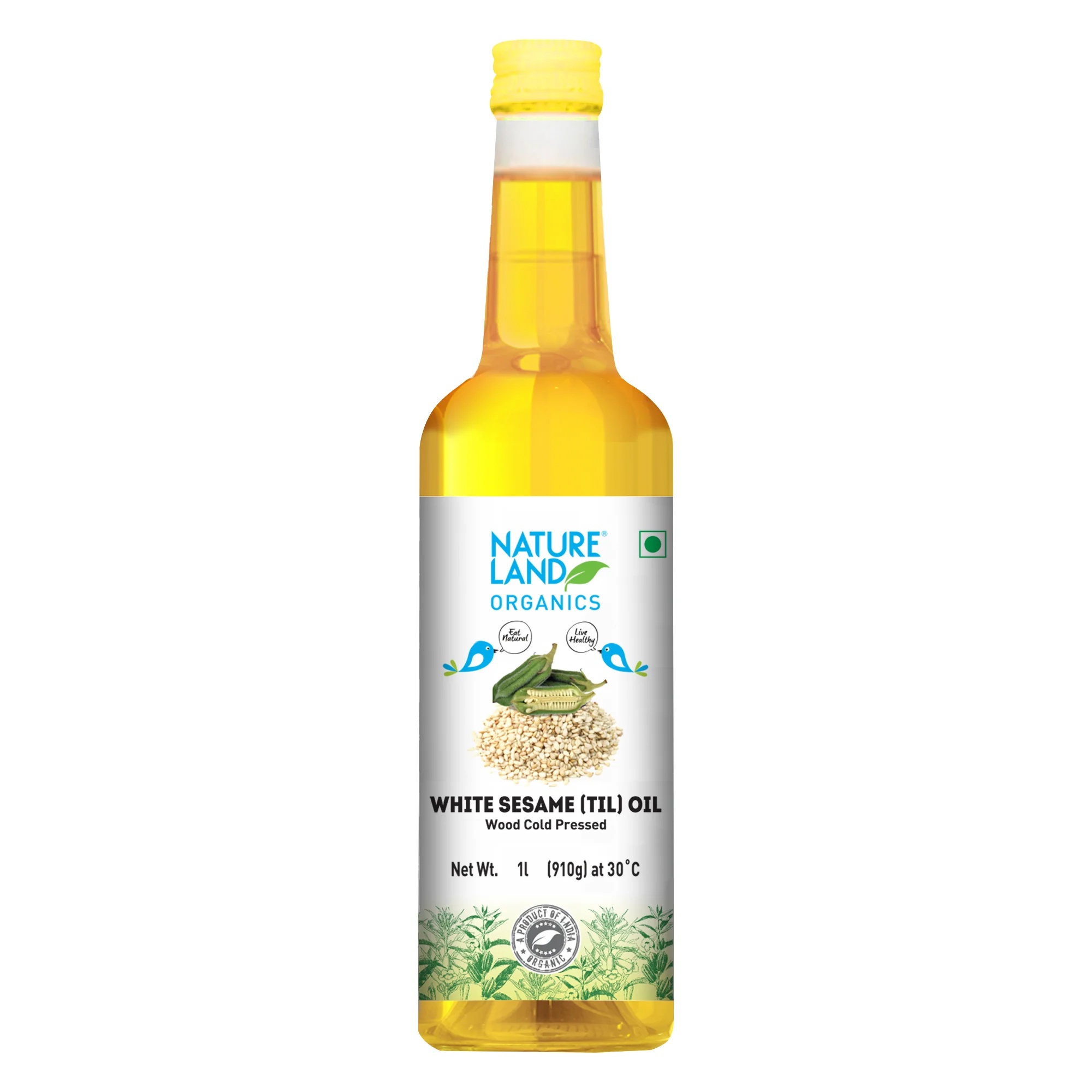 Nature Land Organic Sesame Oil 1L - Cooking Essentials