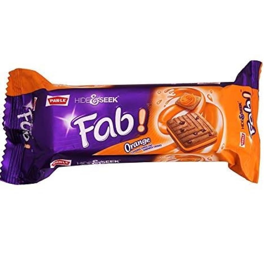 Parle Hide & Seek Fab Orange Biscuits 112g