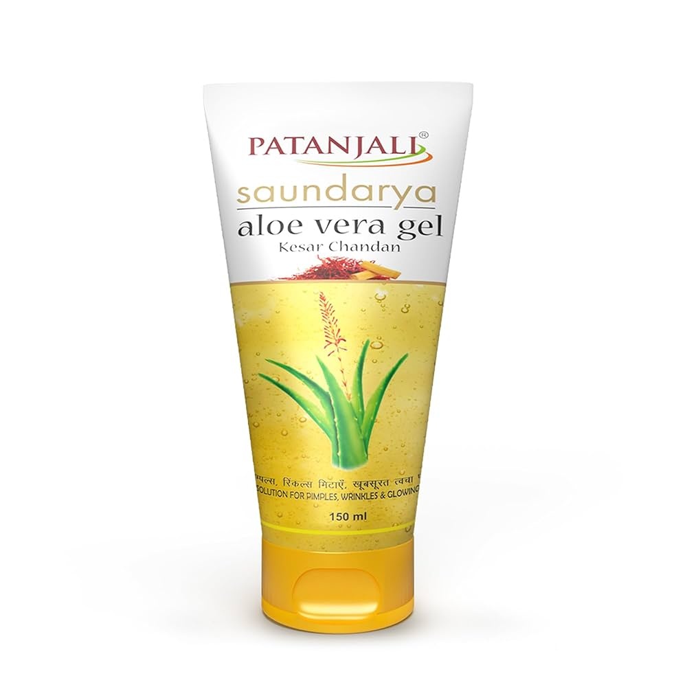 Patanjali Saundarya Aloe Vera Gel Kesar Chandan 150ml - Health & Care