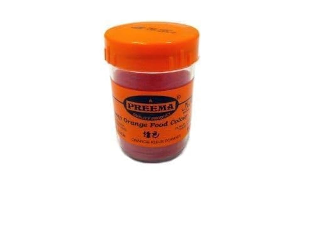 Preema Deep Orange Food Colour 25g