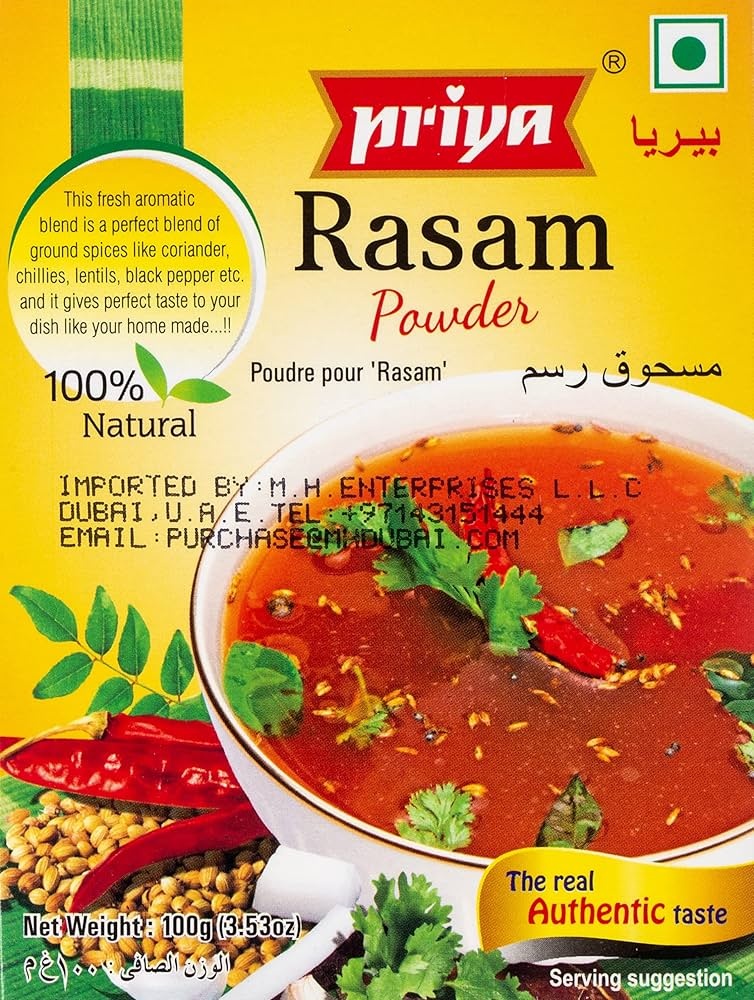 Priya Rasam Powder 100g - Spices and Herbs