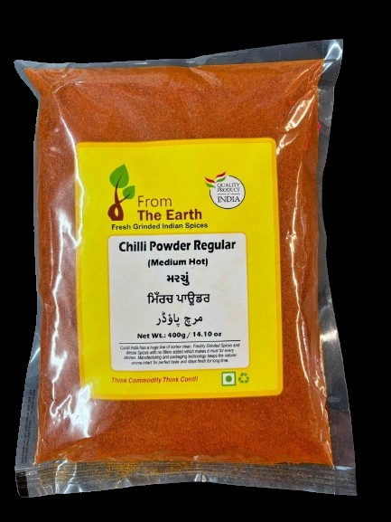 From The Earth Chilli Powder Medium Hot 800g - Spices and Herbs