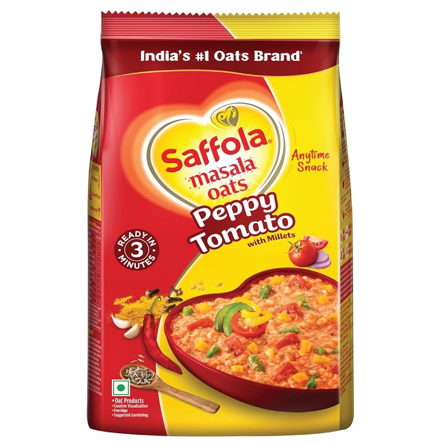 Saffola Peppy Tomato Masala Oats 500g