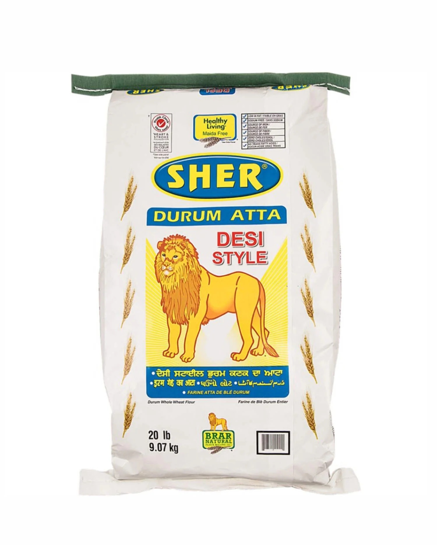 Sher Desi Style Atta 20lb