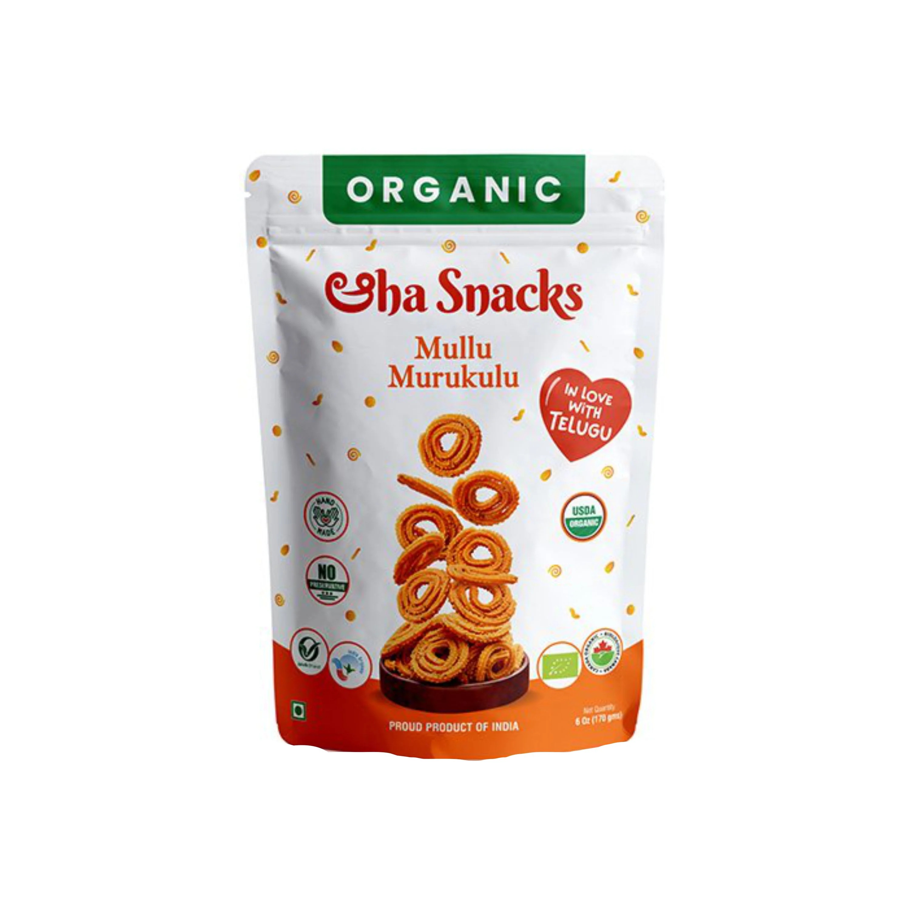 Stainless Steel Organic Mullu Muruku 170g - Snacks