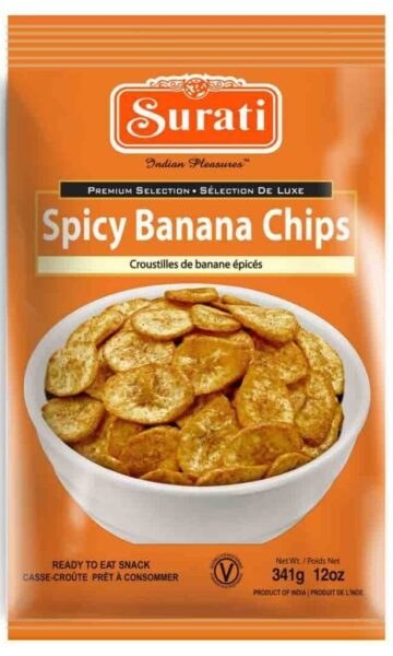 Surati Spicy Banana Chips 341g