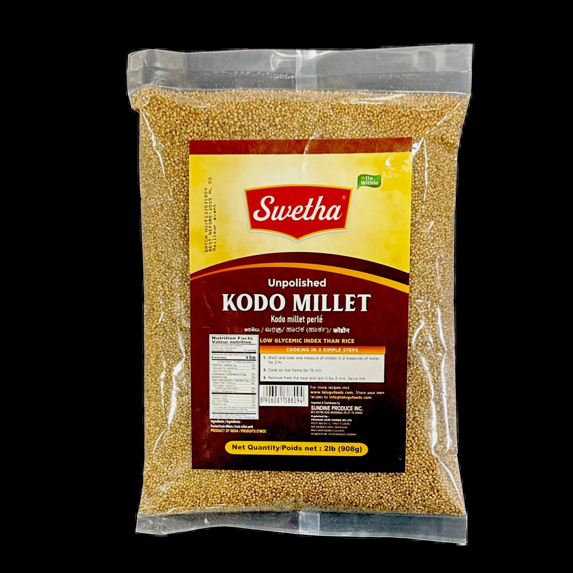 Swetha Kodo Millet 2lb