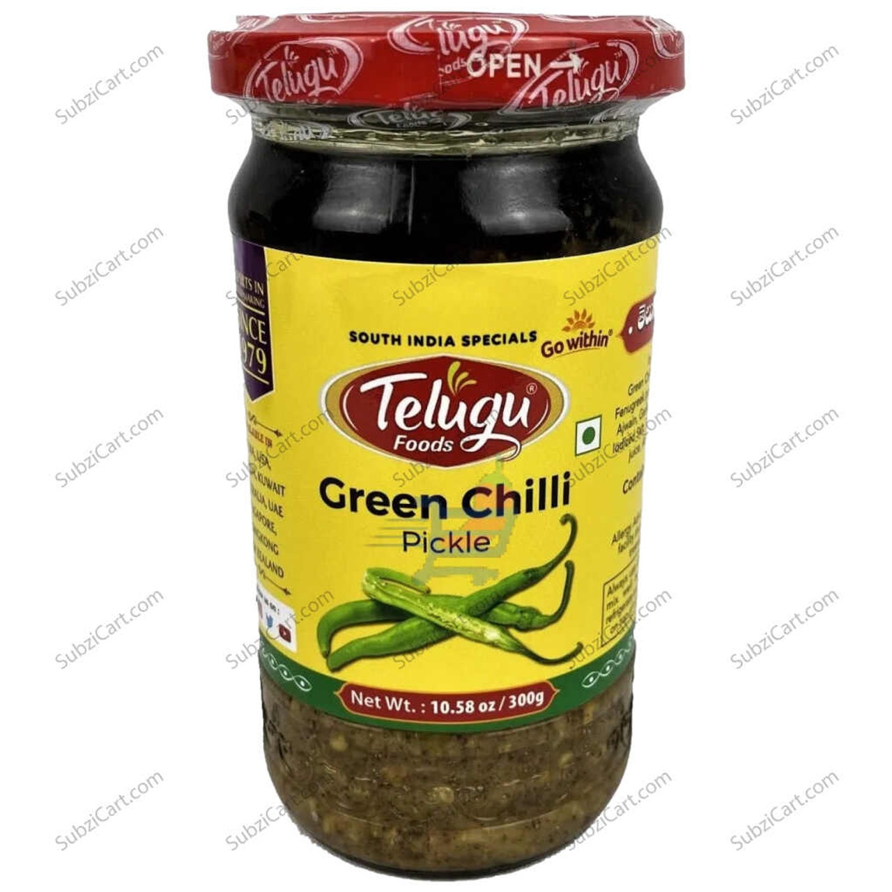 Telugu Green Chilli Pickle 300g