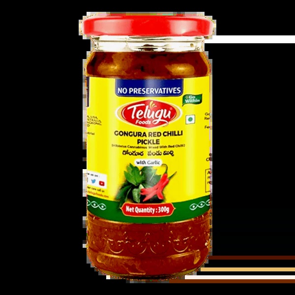 Telugu Goncura Red Chilli Pickle 300g