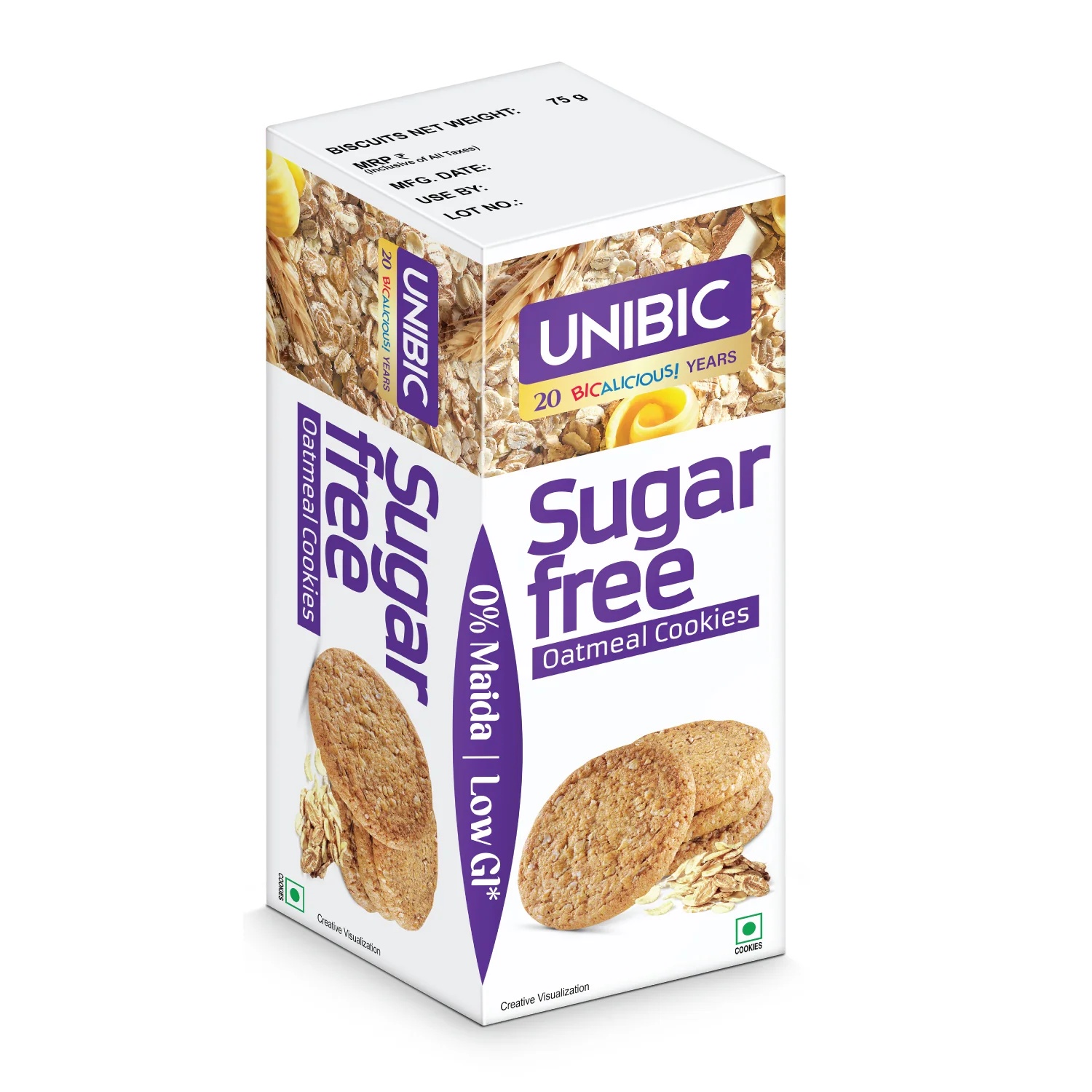 UNIBIC Sugar-Free Multigrain Cookies 67.5g
