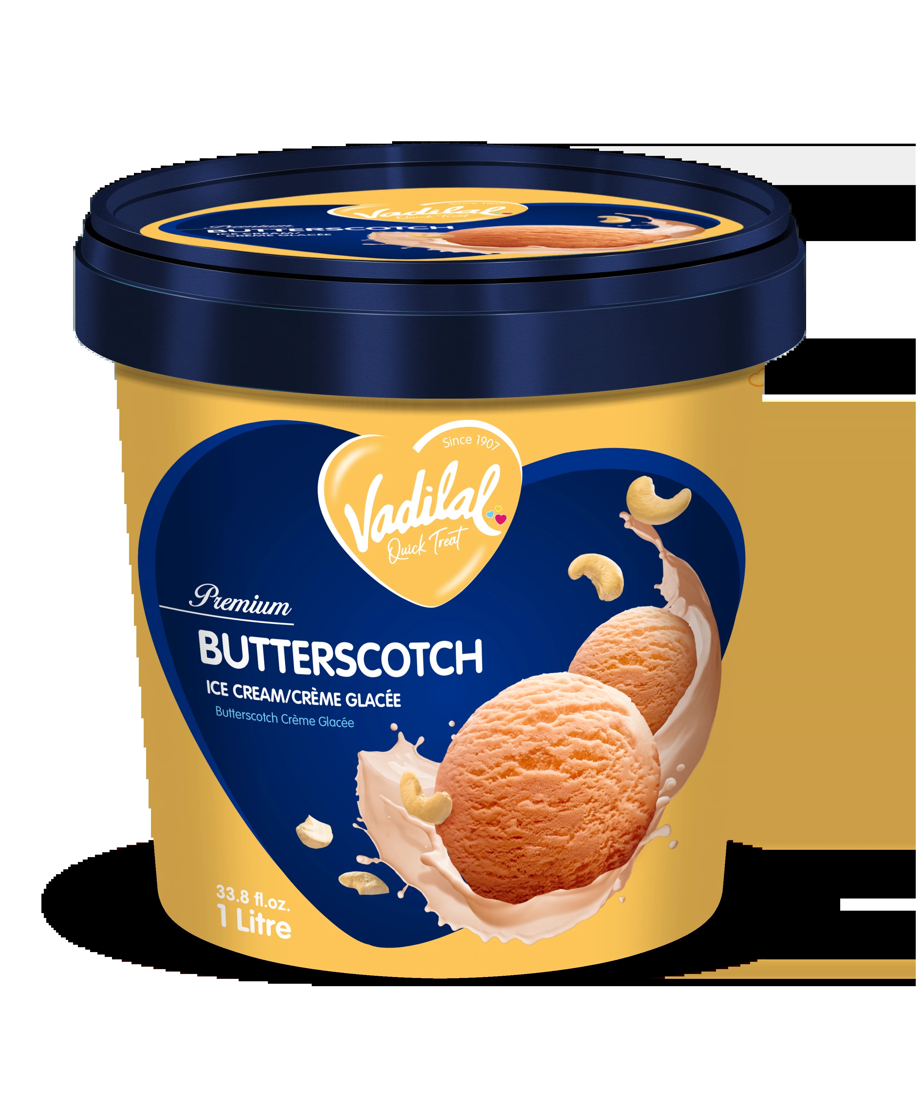 Vadilal Butterscotch Ice Cream 1L