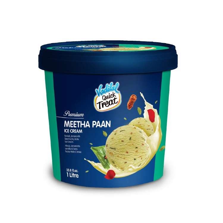 Vadilal Meetha Paan Ice Cream 1L