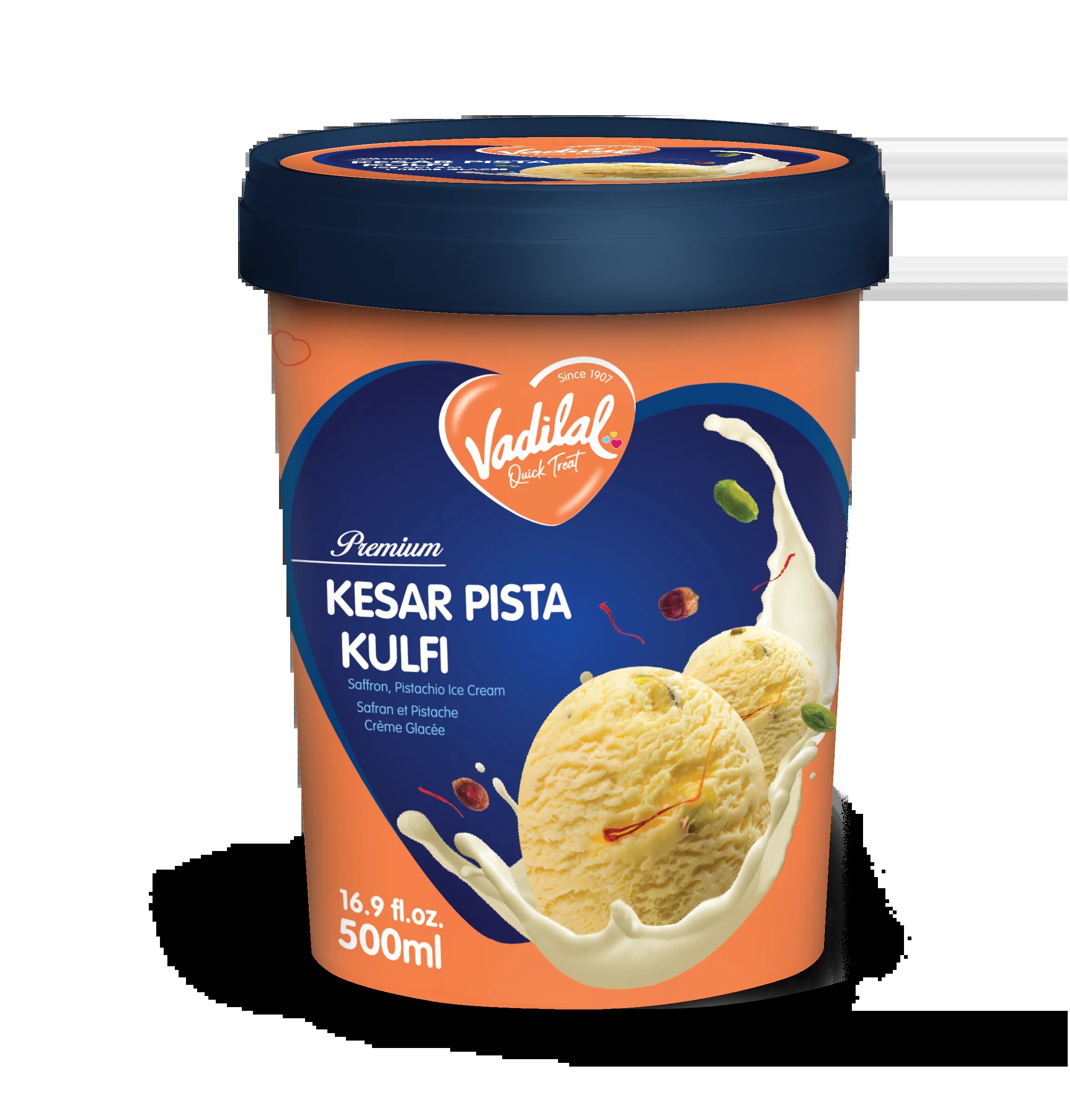 Vadilal NS Kesar Pista Ice Cream 1L