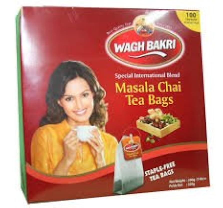 Wagh Bakri Masala Chai Tea 100 Bags