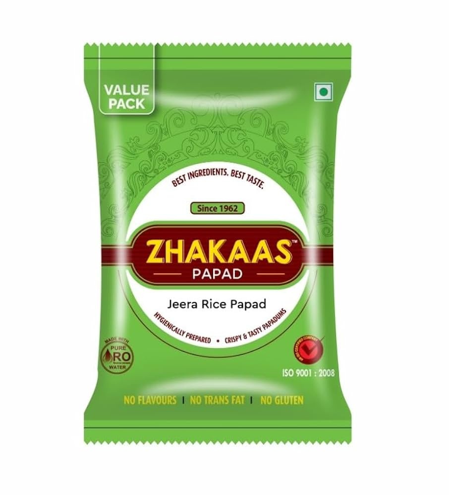Zaika Rice Jeera Papad 400g